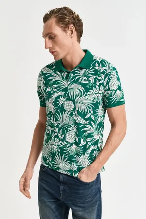 GANT 100% Cotton Short Sleeve Printed Polo Shirtxlarge