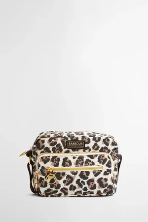 Barbour Leopard Boulevard Crossbody 100% Cotton BagEén