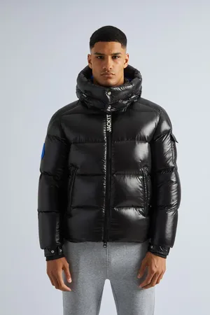 Jack1t EZ Slick Puffer Hooded Black JacketS
