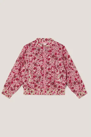 Monsoon Floral Print Bomber Jacket166168cm