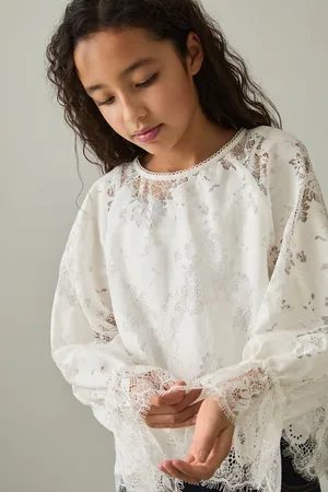 Reiss Emilia Lace Long-Sleeve Top134140cm