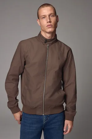 Next Regenbestendig Harrington jack met geruite voeringSmall