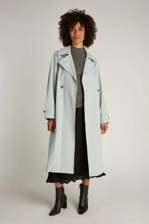 Calvin Klein Trenchcoat van katoen en nylon40