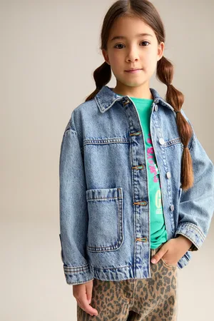 Next 100% Cotton Denim Shacket (3-16yrs)3 Jaar (98cm)