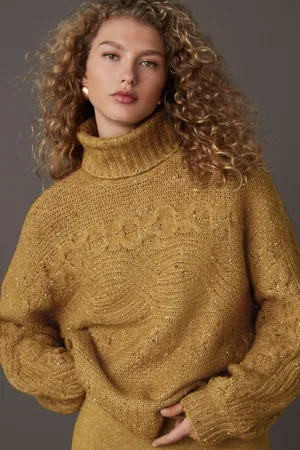 Next Co-ord Neppy High Roll Neck Knitted Jumper with WoolXS Reg