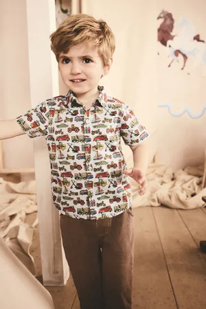 Next Cath Kidston 100% Cotton Short Sleeve Shirt (3mths-7yrs)104110cm