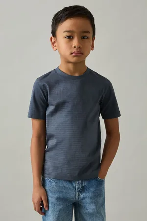 Reiss Leo Cotton Textured Crew-Neck T-Shirt110116cm