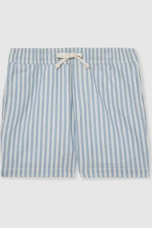 Reiss Bay Seersucker Striped Swim Shorts158164cm