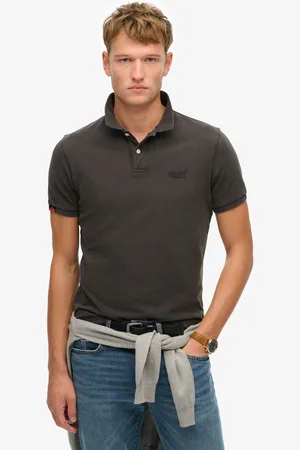 Superdry Vintage Destroy Relaxed 100% Cotton Polo ShirtLarge