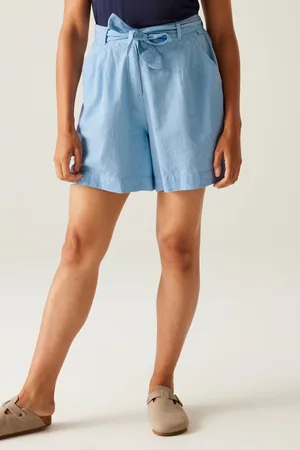 Regatta Sabela Cotton/Linen Mix Tie Belt Shorts42