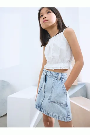 Next 100% Cotton Denim Skirt (3-16yrs)166168cm