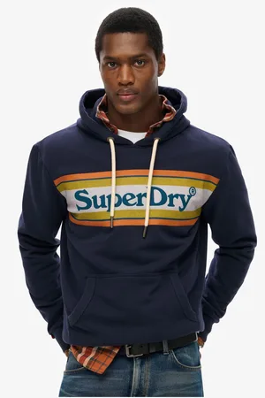Superdry Venue Logo Stripe Relaxed Hoodiexlarge