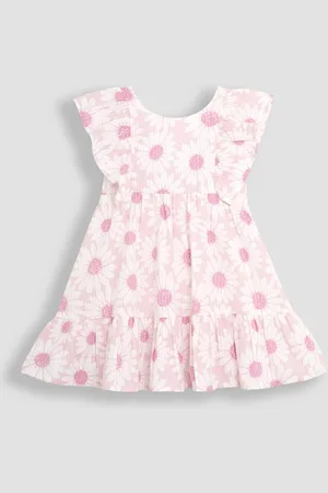 JoJo Maman Bébé Frill Back Summer 100% Cotton Dress8692cm