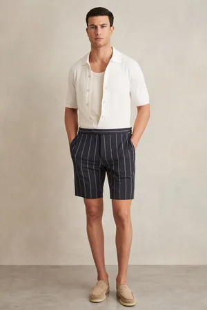 Reiss Vine Striped Side-Adjuster Shorts32r