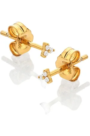 Hot Diamonds Gold Tone Topaz Micro Stud EarringsEén