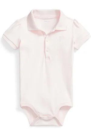 Ralph Lauren Baby Girls Soft 100% Cotton Polo Bodysuit7480cm