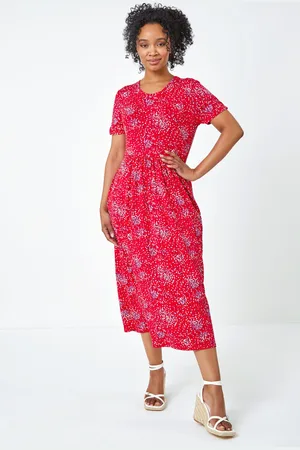 Roman Petite Floral Print Midi Dress38