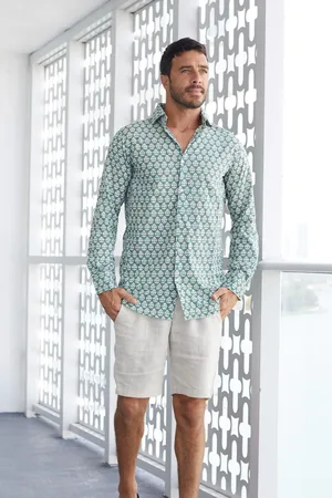 ASPIGA Mens100% Cotton Shirt2X-Large