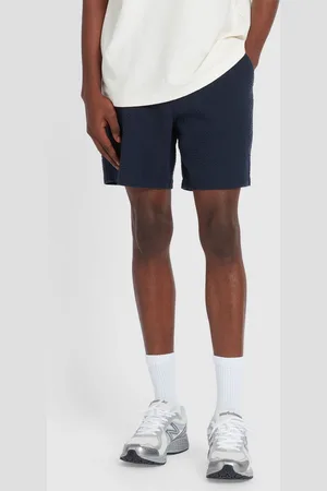 Farah Blue 100% Organic Cotton Redwald Seersucker ShortsLarge