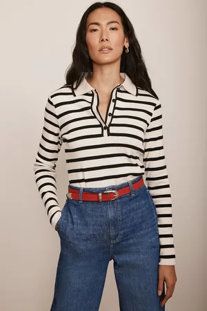 mint&berry 100% Cotton Striped Polo Shirtxsmall