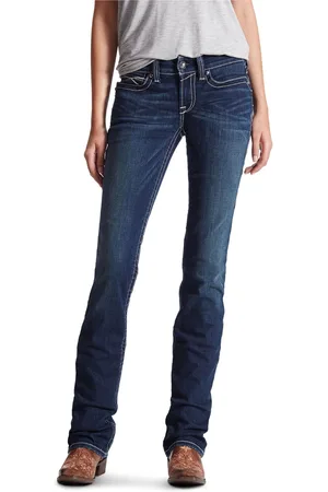 Ariat Blauwe R. E.A. L rechte Icon jeansW31 L33