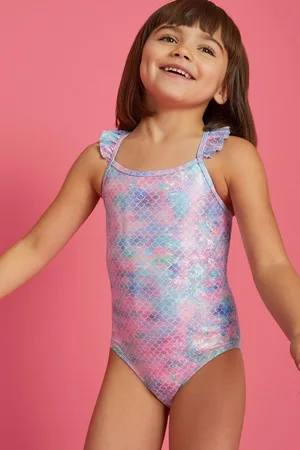 Accessorize Girls Frilly Mermaid Swimsuit5