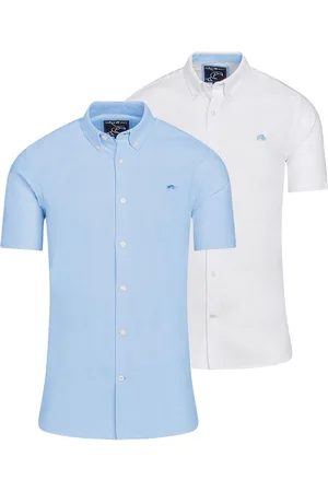 Raging Bull Classic Short Sleeve Oxford 100% Cotton Shirts 2 Pack2X-Large