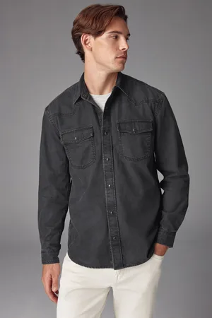 Next Denim Western 100% Cotton Long Sleeve ShirtXL