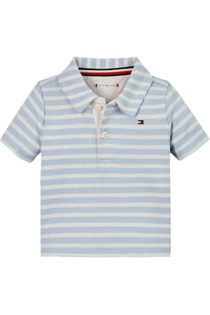 Tommy Hilfiger Rib Stripe Short Sleeve Polo Shirt7480cm