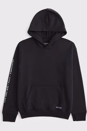 Abercrombie & Fitch Grey Back Graphic Logo Hoodie15