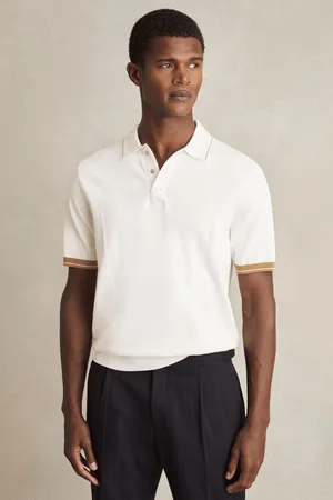 Reiss Portman Tipped Knit Polo ShirtSmall