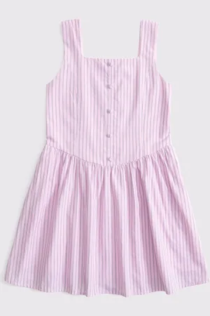 Abercrombie & Fitch Structured Poplin Sleeveless Mini Dress122128cm