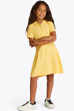 Tommy Hilfiger Pleated Short Sleeve Polo Dress152158cm