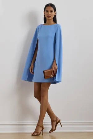 Ralph Lauren Petra Cape Georgette Cocktail Mini Dress44