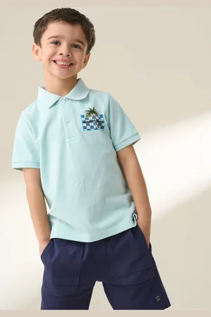 Angel & Rocket Arlo Jersey Pique Back Print 100% Cotton Polo Shirt110116cm