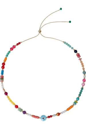 Bibi Bijoux Gold Tone Multi Beaded Friendship Necklaceeen