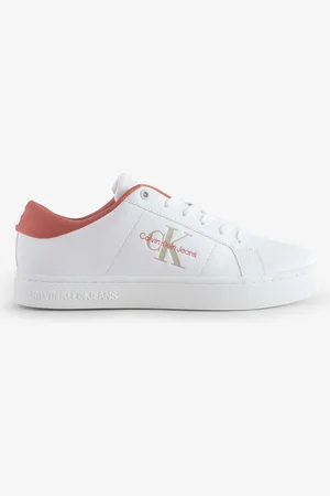 Calvin Klein Classic Cupsole Low Lace-Up Leather Trainersuk7eu41