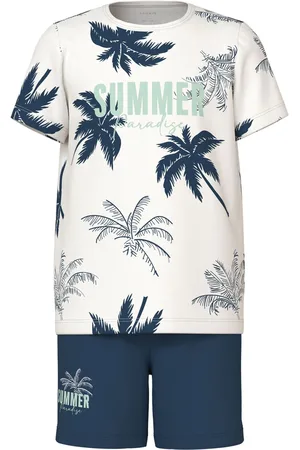 NAME IT Summer Tropical Top & Short Pyjama Set110116cm