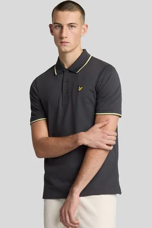 Lyle & Scott Poloshirt met contrasterende randMedium