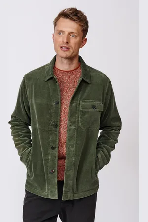 Aubin Burton Co-ord Cotton Green Overshirt JacketX-large