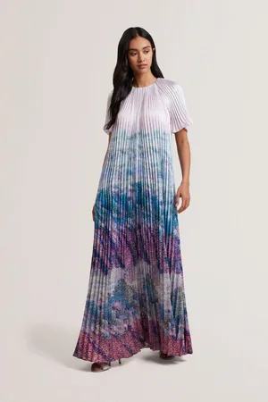 Ted Baker Deeliaa Short Sleeve Pleated Maxi Dress42