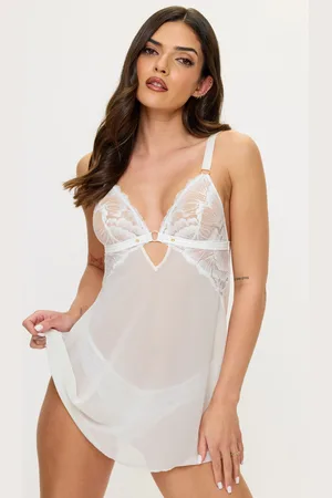 Ann Summers Unmistakable Chiffon and Lace Chemise SlipMedium