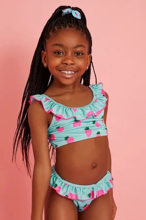 Accessorize Girls Strawberry Bikini Set122128cm