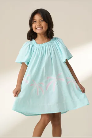 Angel & Rocket Paloma Embroidered Hem Swing Dress140146cm