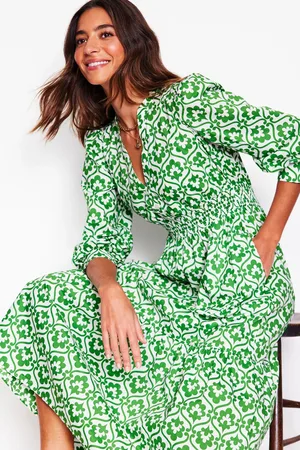 Boden Elena 100% Cotton Tiered Midi Dress44