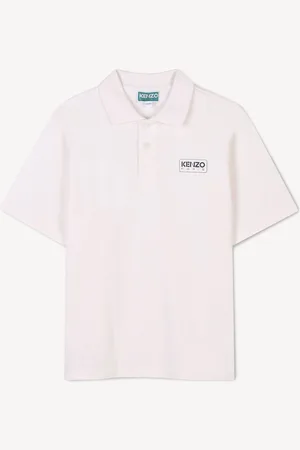 Kenzo Small Logo Short Sleeve White Polo Shirt140146cm