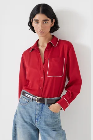 Hush Puppies Kinsey Long Sleeve Piping Detailed Shirt38