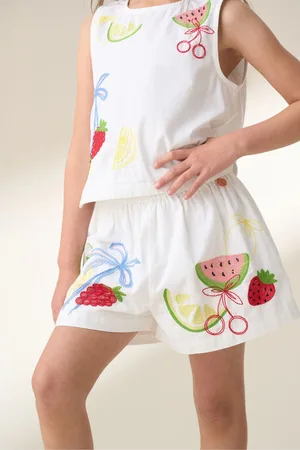 Angel & Rocket Emmie Embroidered 100% Cotton Shorts110116cm