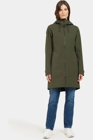 Didriksons Womens Green Bea Waterproof Jacket46