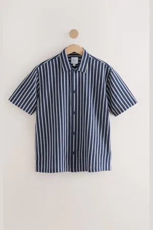 Next 100% katoenen gestreept shirt met korte mouwenSmall